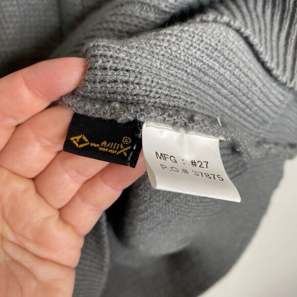 AVIREX VARSITY Mens Vintage 90s Grey Sleeveless V-Neck Sweater Size XXL - Picture 3 of 4